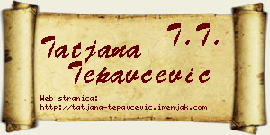 Tatjana Tepavčević vizit kartica